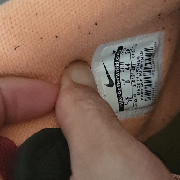 Nike Air Force 1 High '07 Ale Brown/Noble Red/Denim Leather Sneaker - Picture 7 of 9